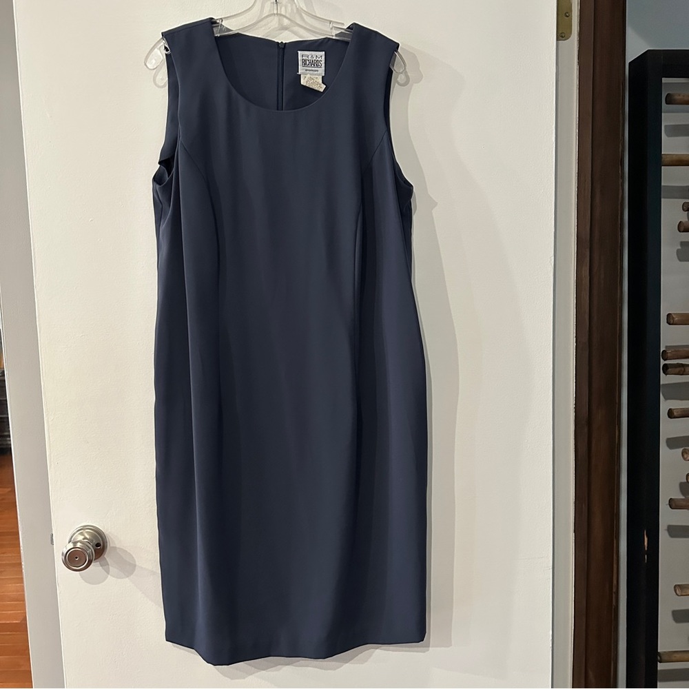 R&M Richards woman dress blue 14W